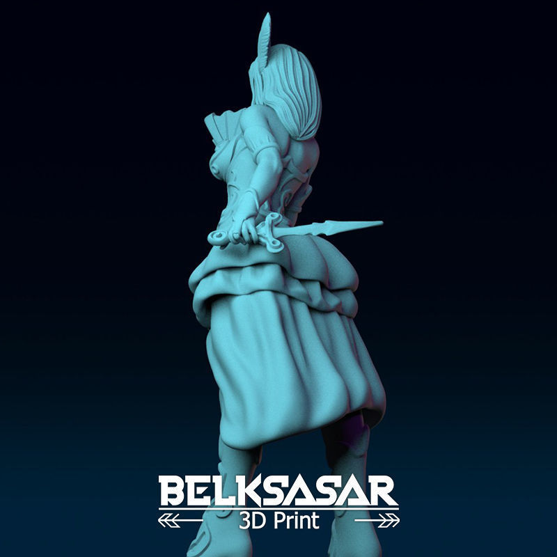 Courtesan Rogue Spy Normal and Topless 3D print model_29