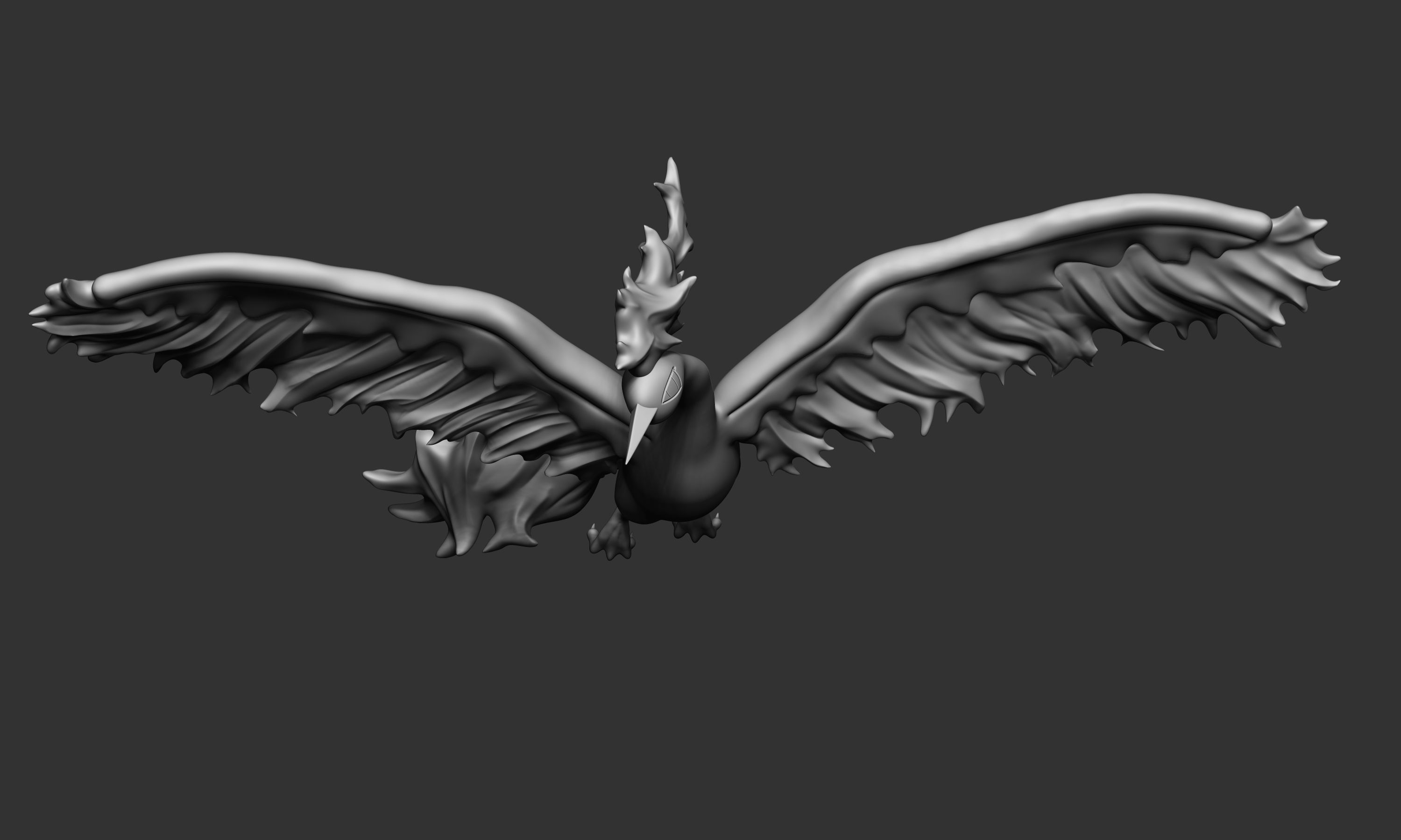 Pokemon - Moltres cutted and as a whole 3D print model_3