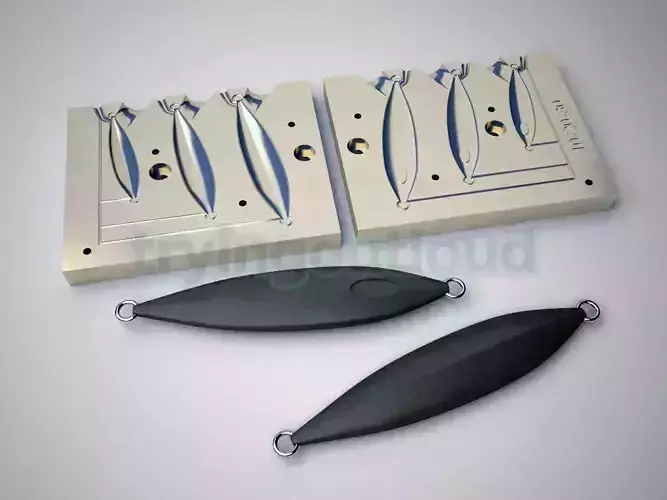 10-30 GR Slow PItch Slug Metal Jig Mold