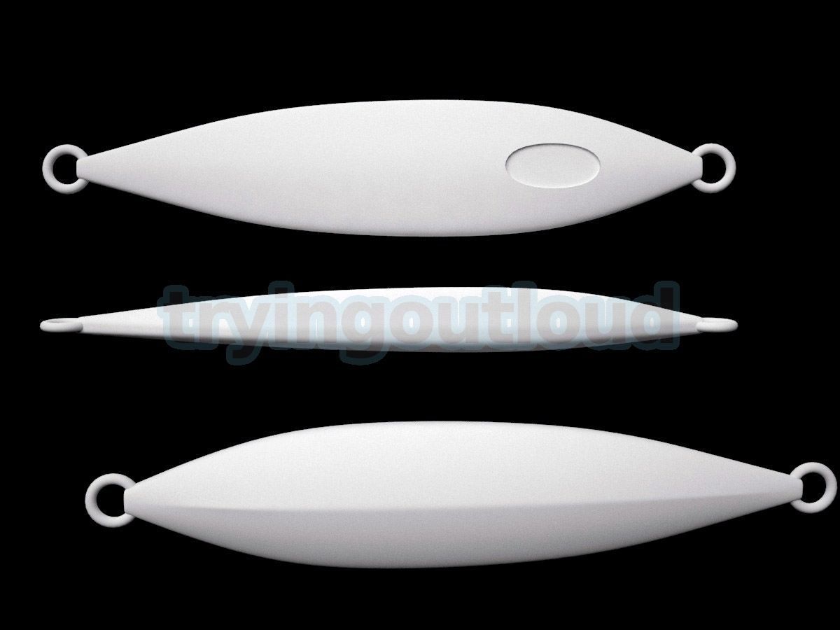 10-30 GR Slow PItch Slug Metal Jig Mold 3D print model_4