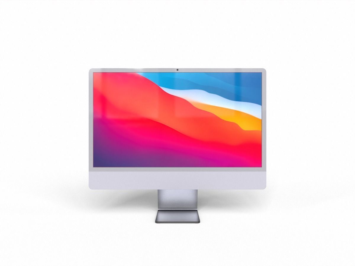 2021 imac pro all colors game asset Low-poly 3D model_1