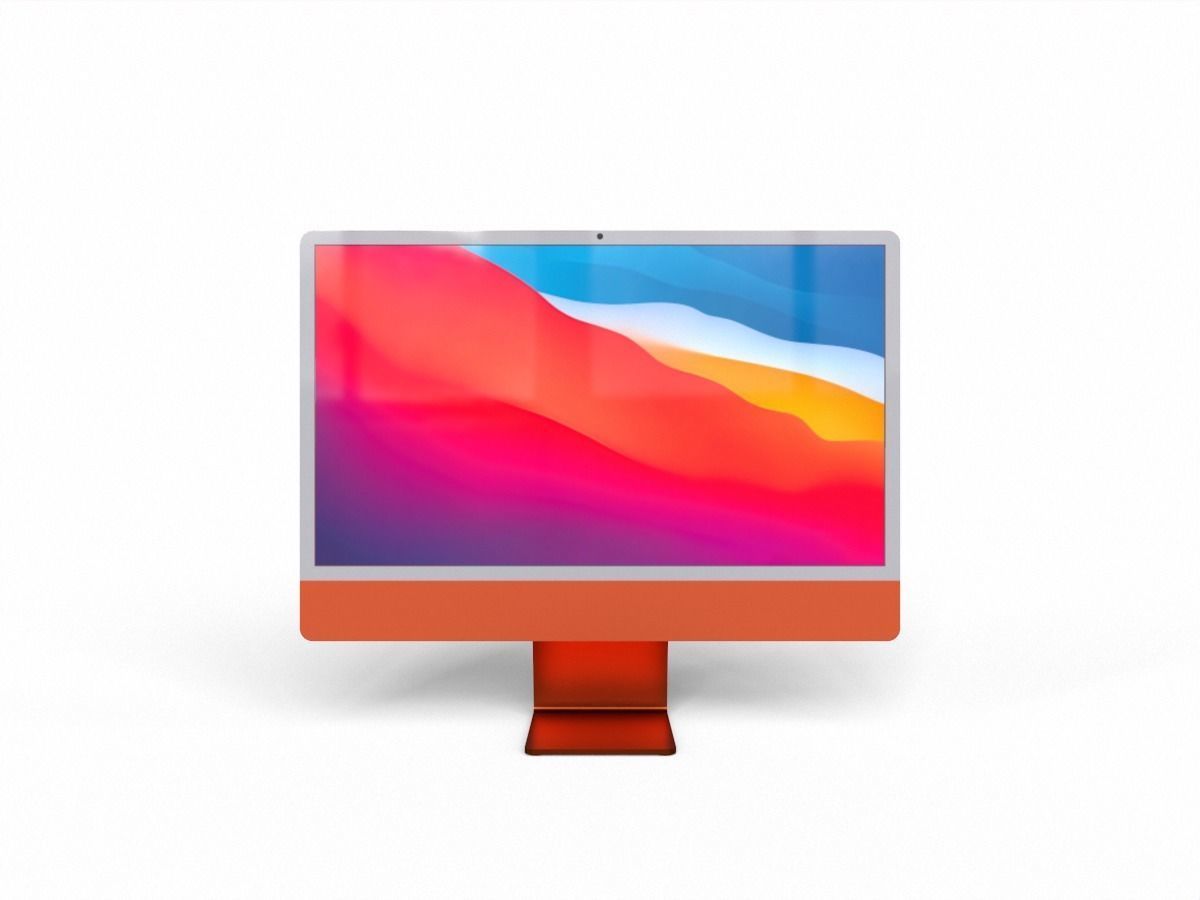 2021 imac pro all colors game asset Low-poly 3D model_3