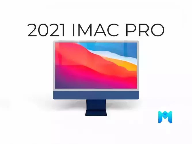 2021 imac pro all colors game asset Low-poly 3D model