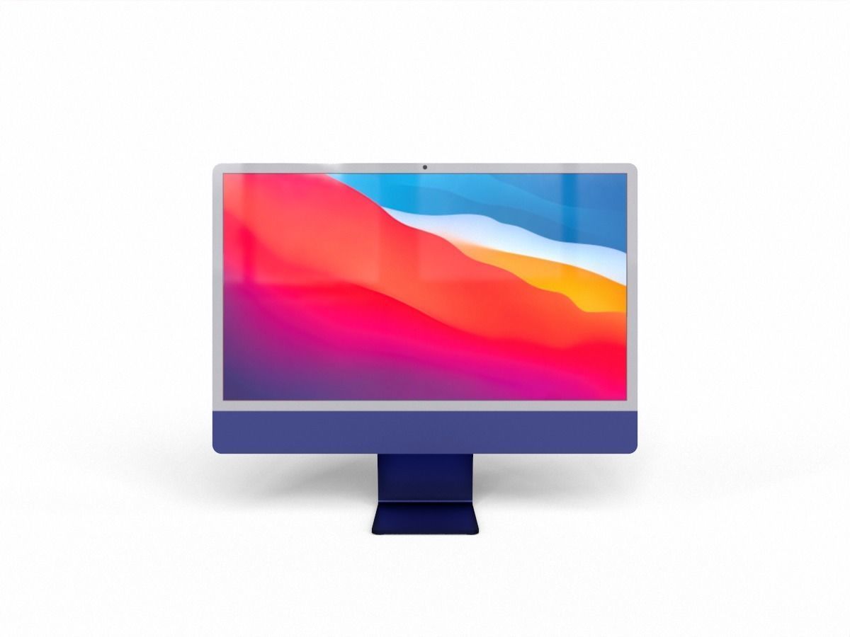 2021 imac pro all colors game asset Low-poly 3D model_5