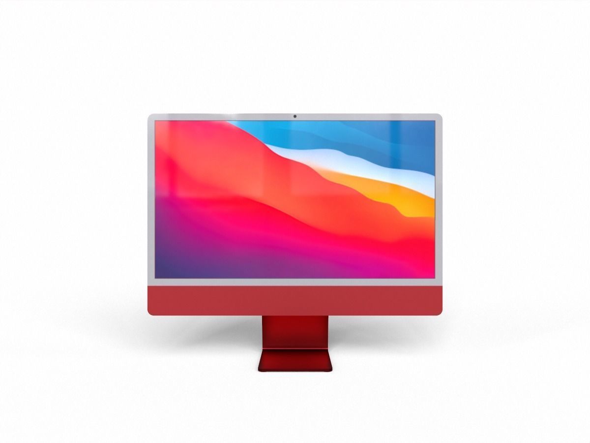 2021 imac pro all colors game asset Low-poly 3D model_4