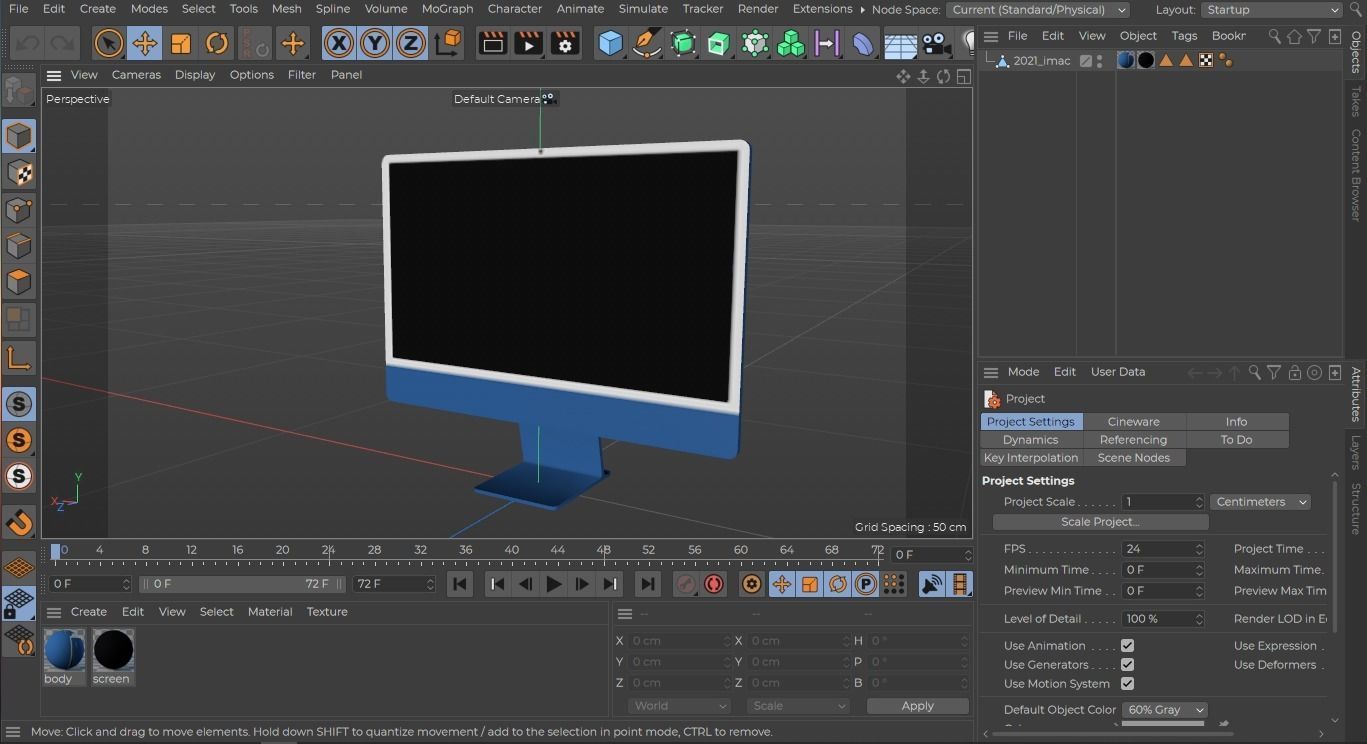 2021 imac pro all colors game asset Low-poly 3D model_20