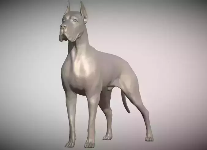 Great Dane dog for 3D printing 3D print model