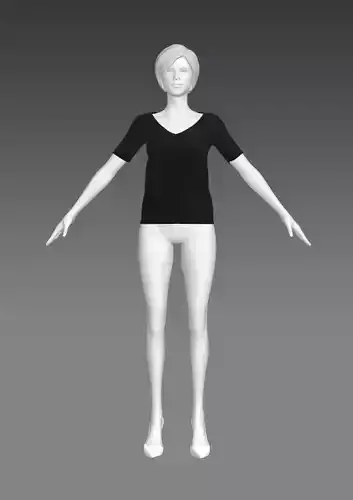 Woman Clothing A-Pose