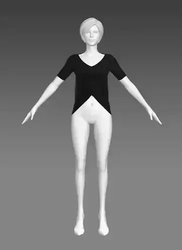 Woman Clothing A-Pose