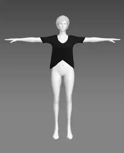 Woman Clothing T-Pose