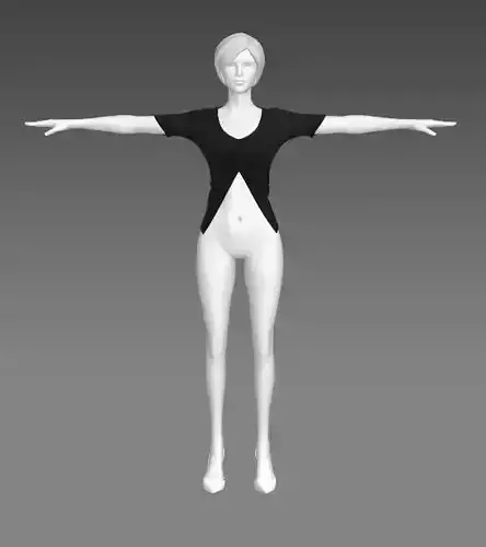 Woman Clothing T-Pose