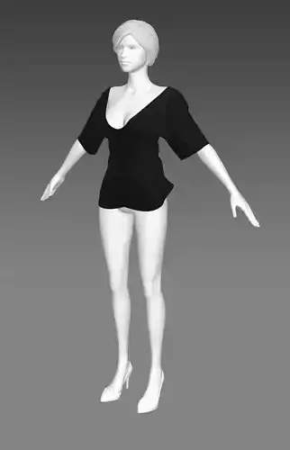 Woman Clothing A-Pose