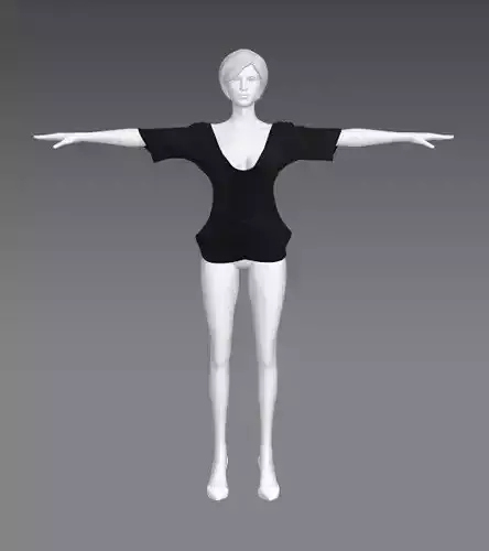 Woman Clothing T-Pose