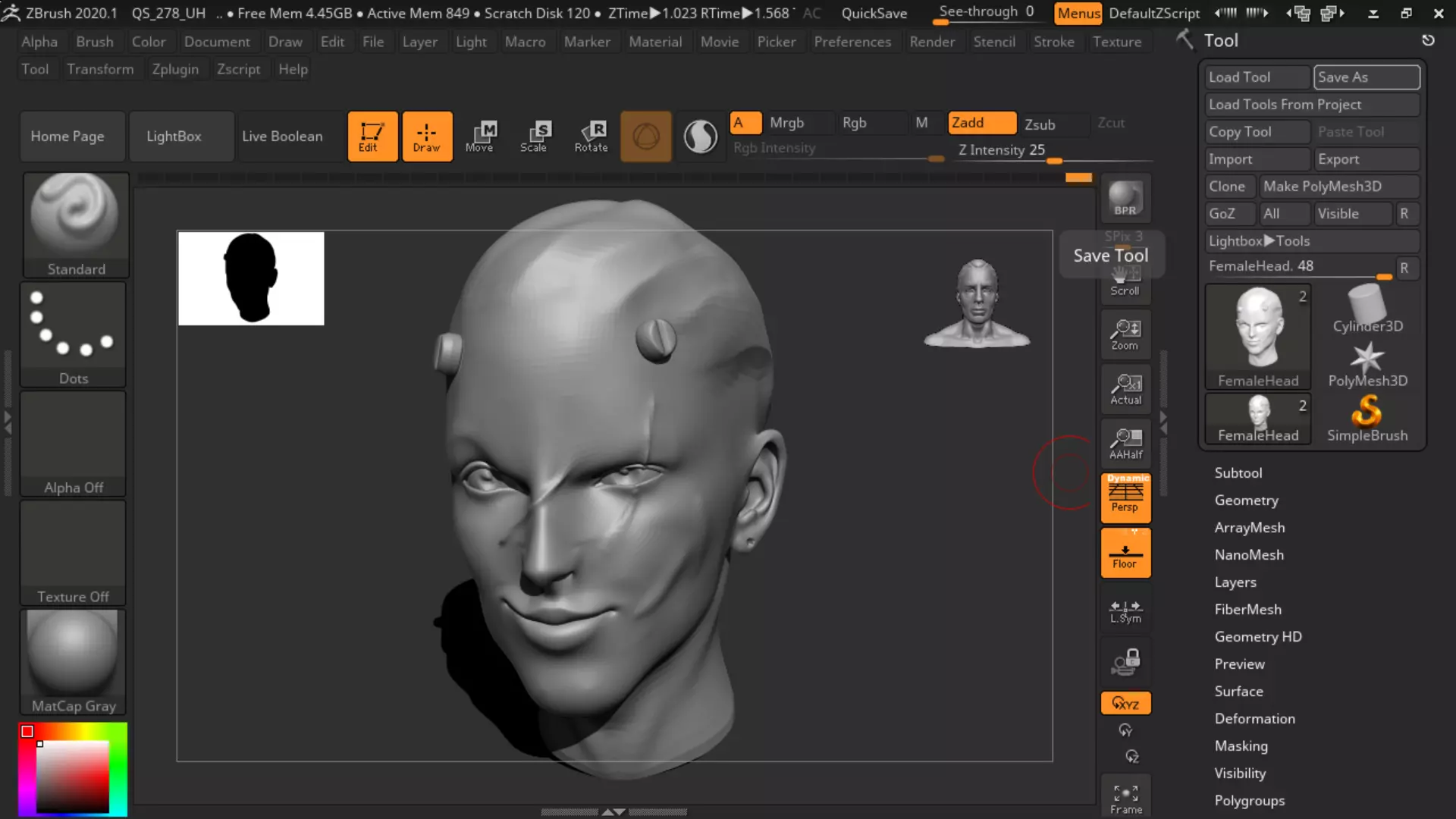 female fighter 3D model_0