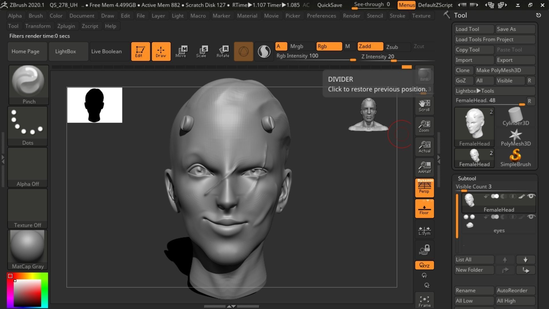 female fighter 3D model_2