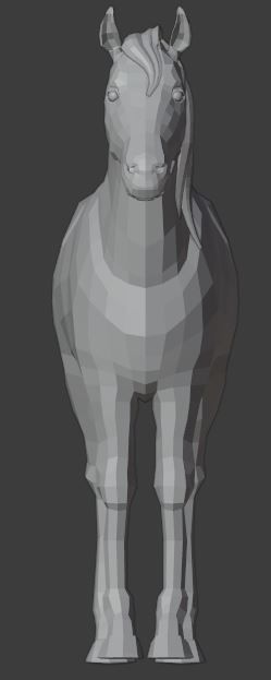 low poly 3d horse model Free 3D model_4