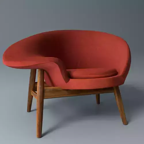 Fried Egg chair single sofa 3d model 