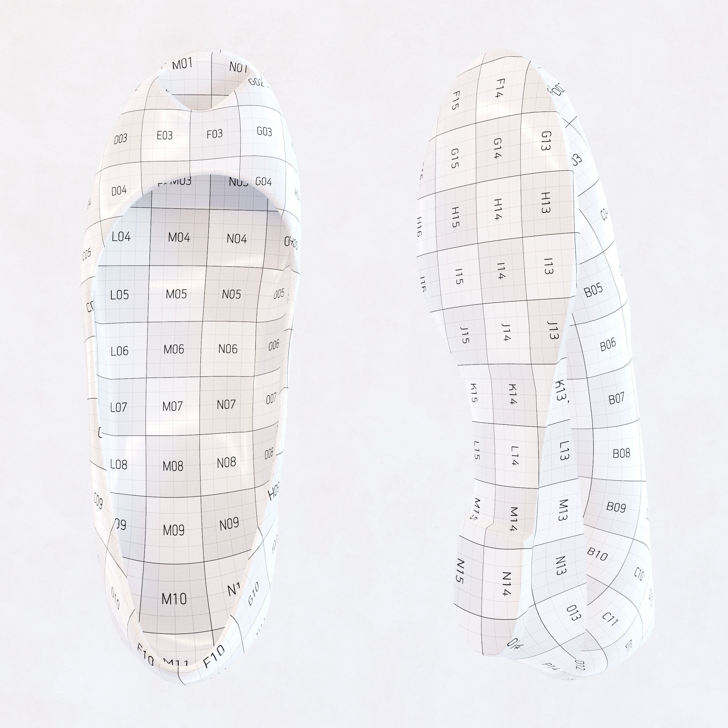 Open Toe Pumps Low-poly 3D model_3