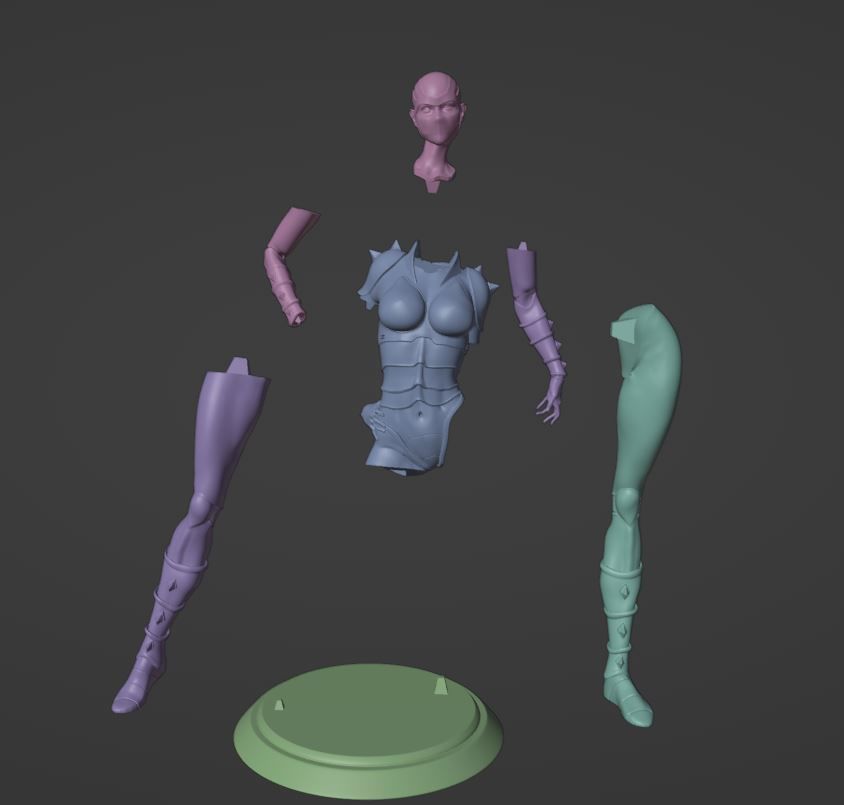 LADY ARMANOID  FAN ART 3D print model_11