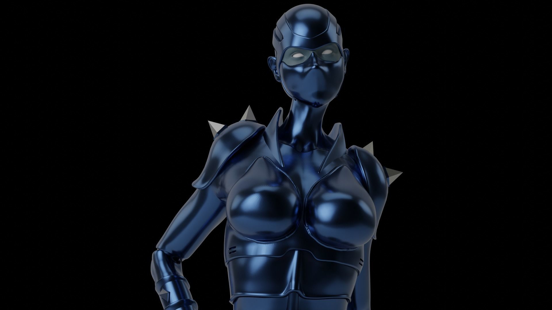 LADY ARMANOID  FAN ART 3D print model_6