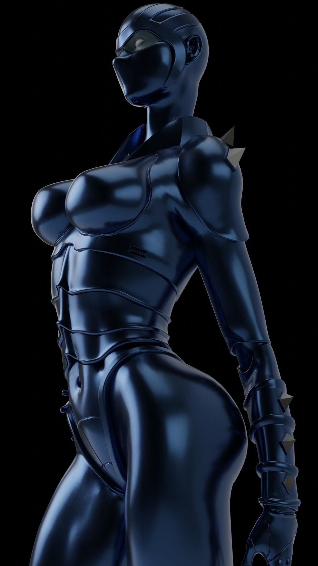 LADY ARMANOID  FAN ART 3D print model_7