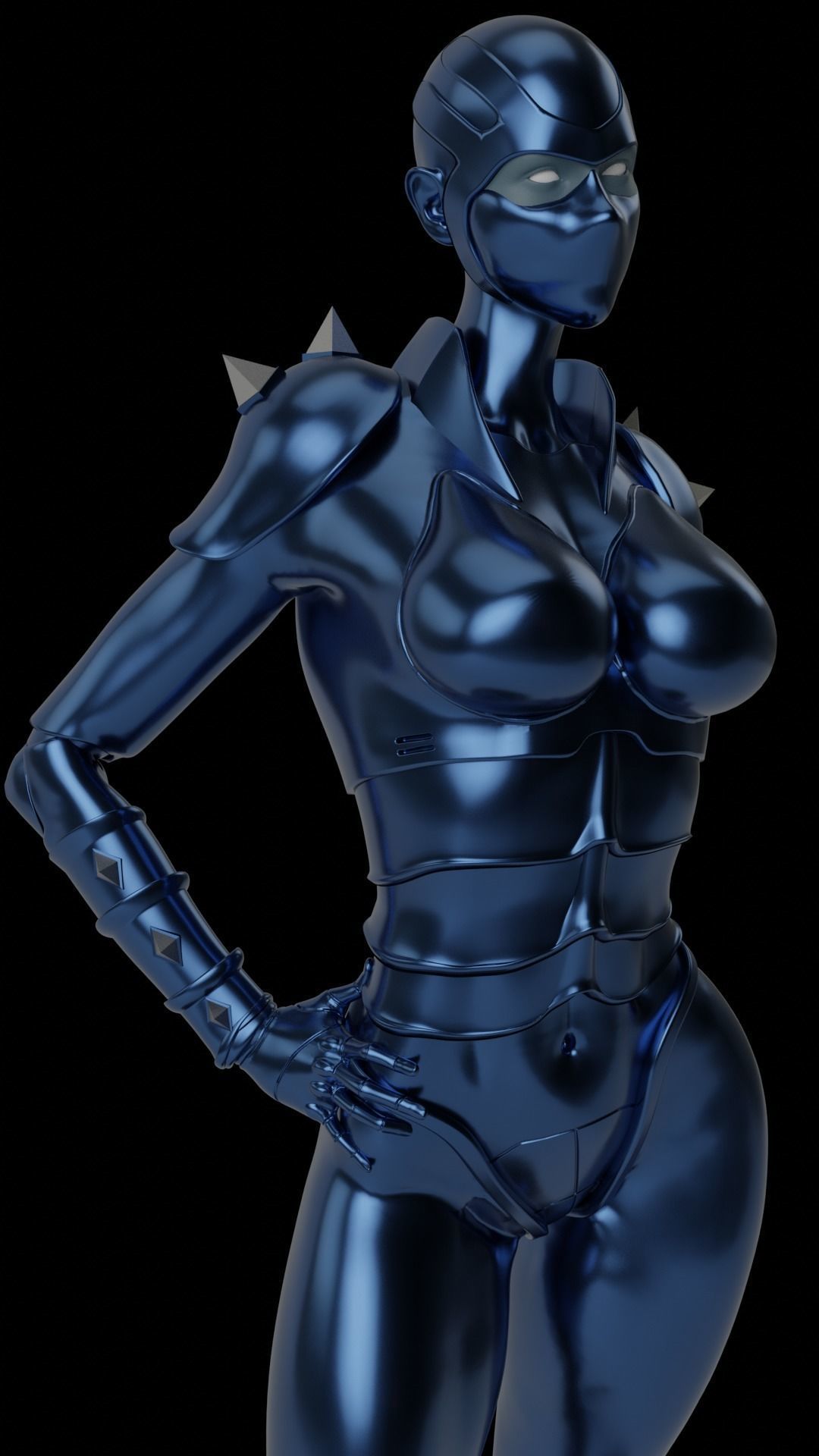 LADY ARMANOID  FAN ART 3D print model_9