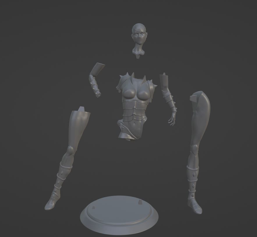 LADY ARMANOID  FAN ART 3D print model_12