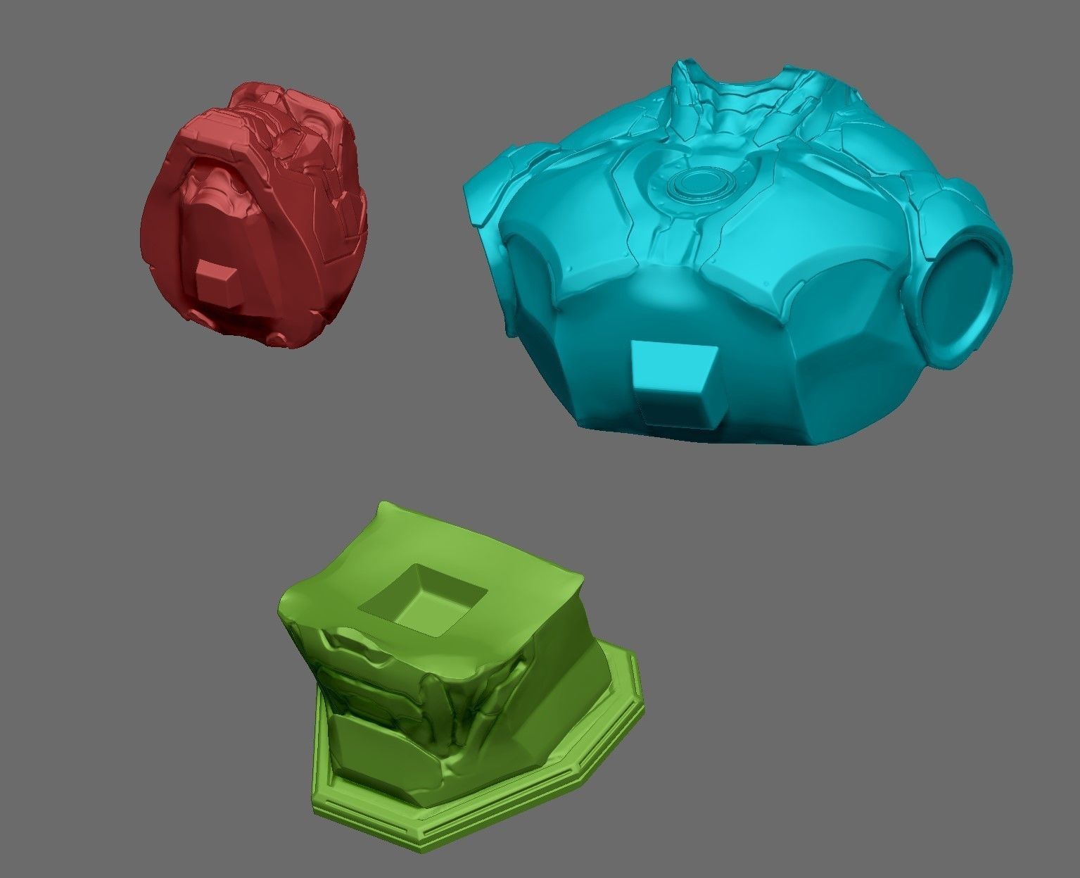 Darkseid Bust Mecha 3D print model_4