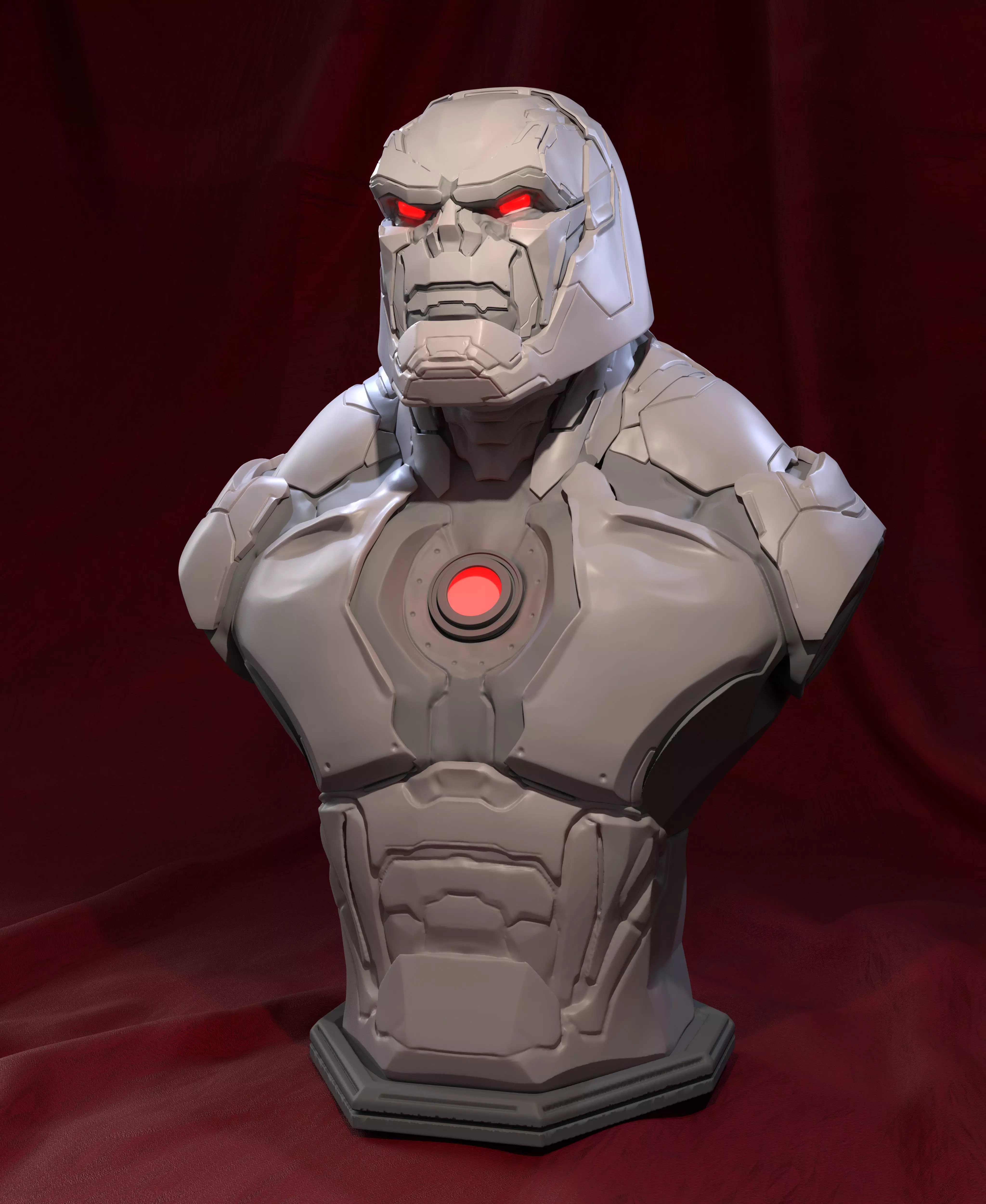Darkseid Bust Mecha 3D print model_0