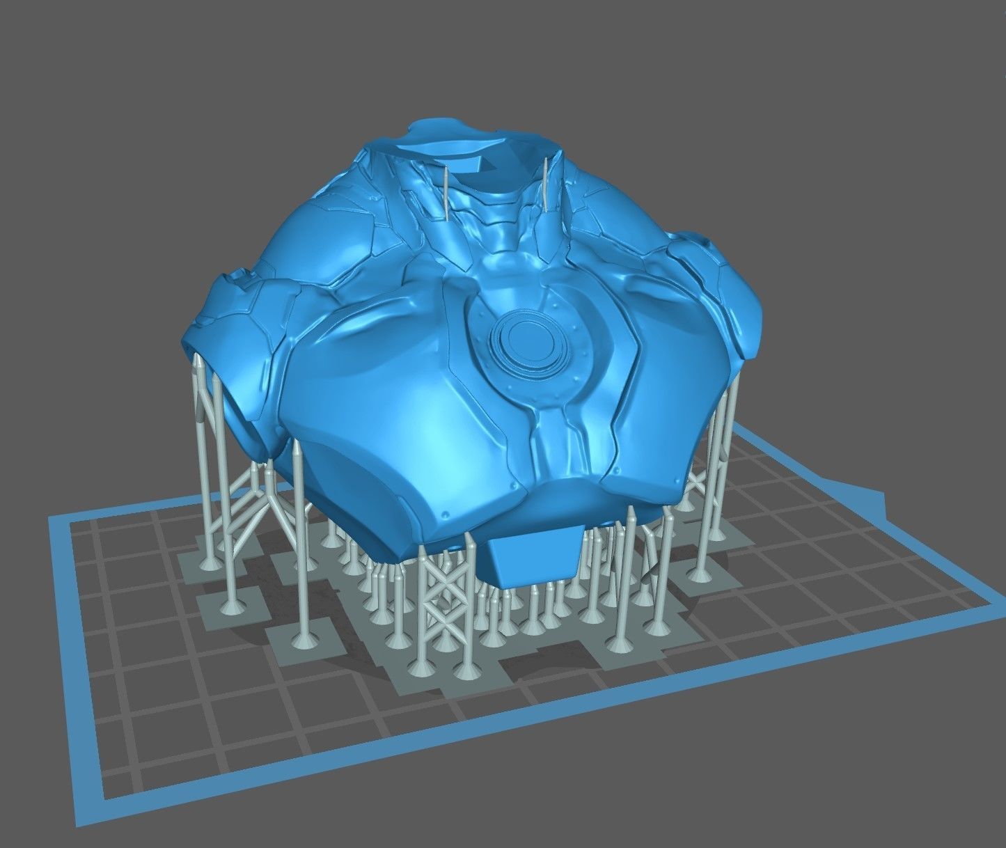 Darkseid Bust Mecha 3D print model_3