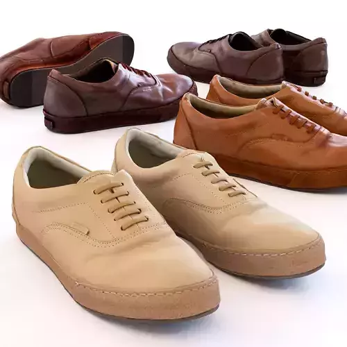 Tanned Leather Sneakers
