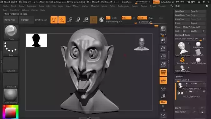 ghost head 3D model