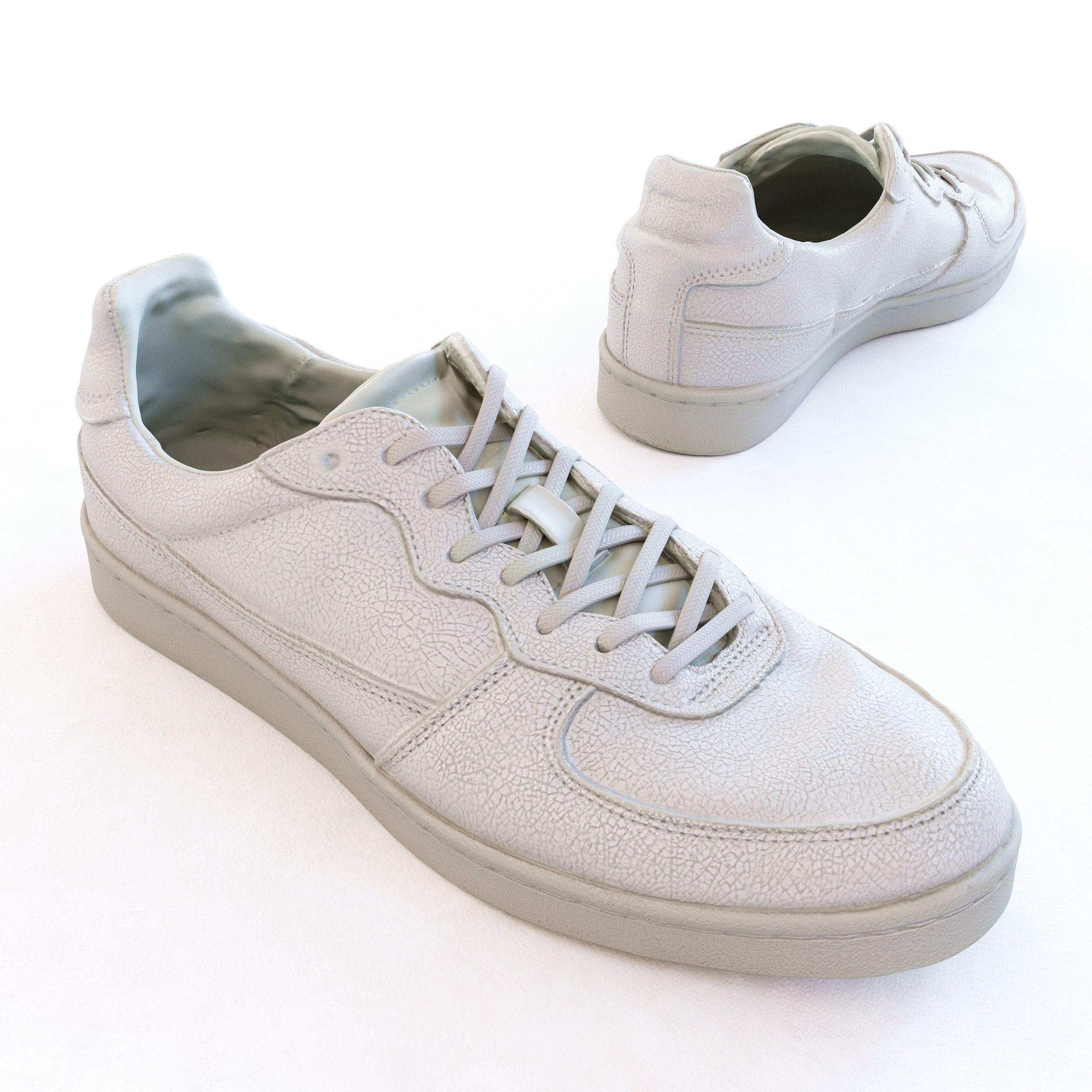 Sneakers three Low-poly 3D model_5