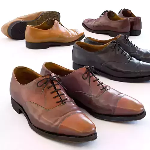 Business Shoes - Balmoral Low-poly 3D model