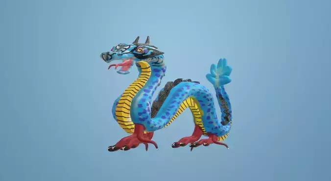 Blue Dragon 3D model