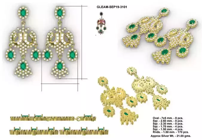 Beautiful Long Dangle Earrings