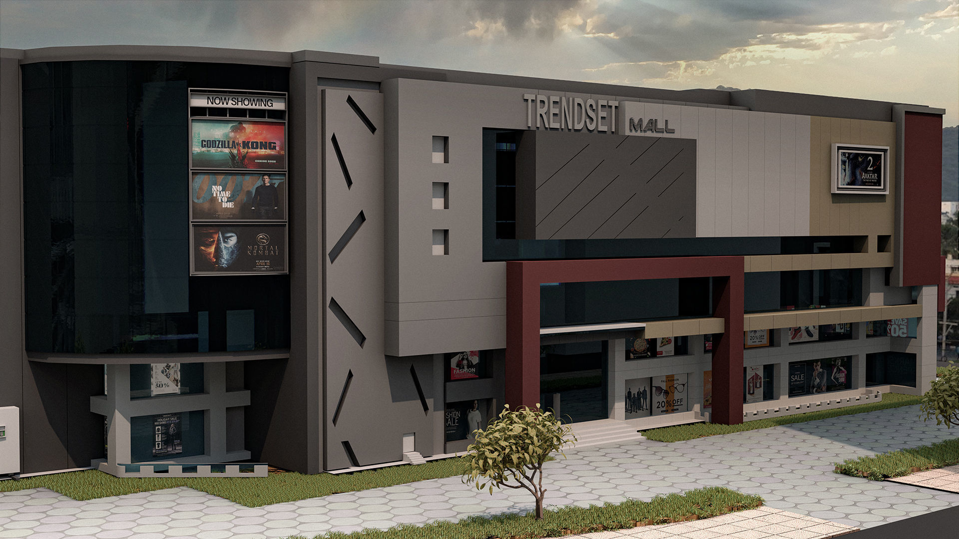 Shopping Mall 3D model_2