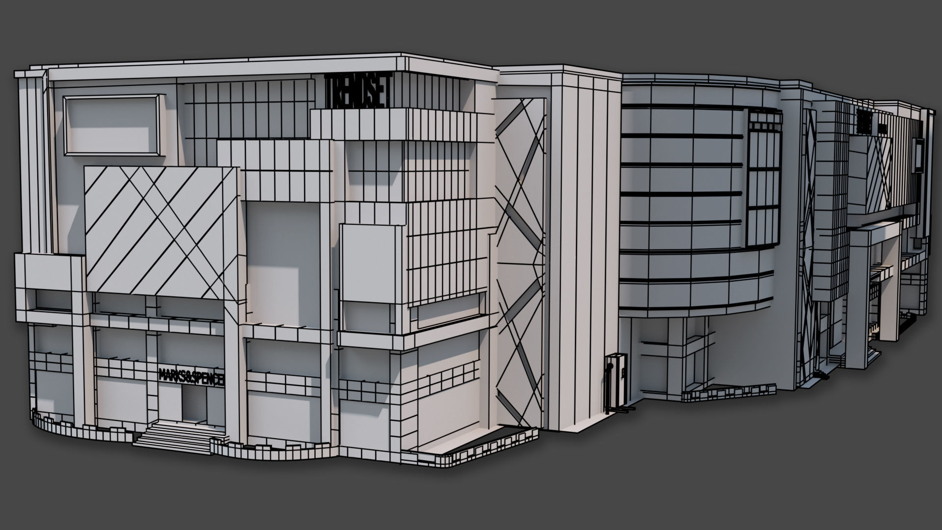 Shopping Mall 3D model_8