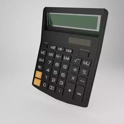 Calculator CITITZEN 3D model mid-poly