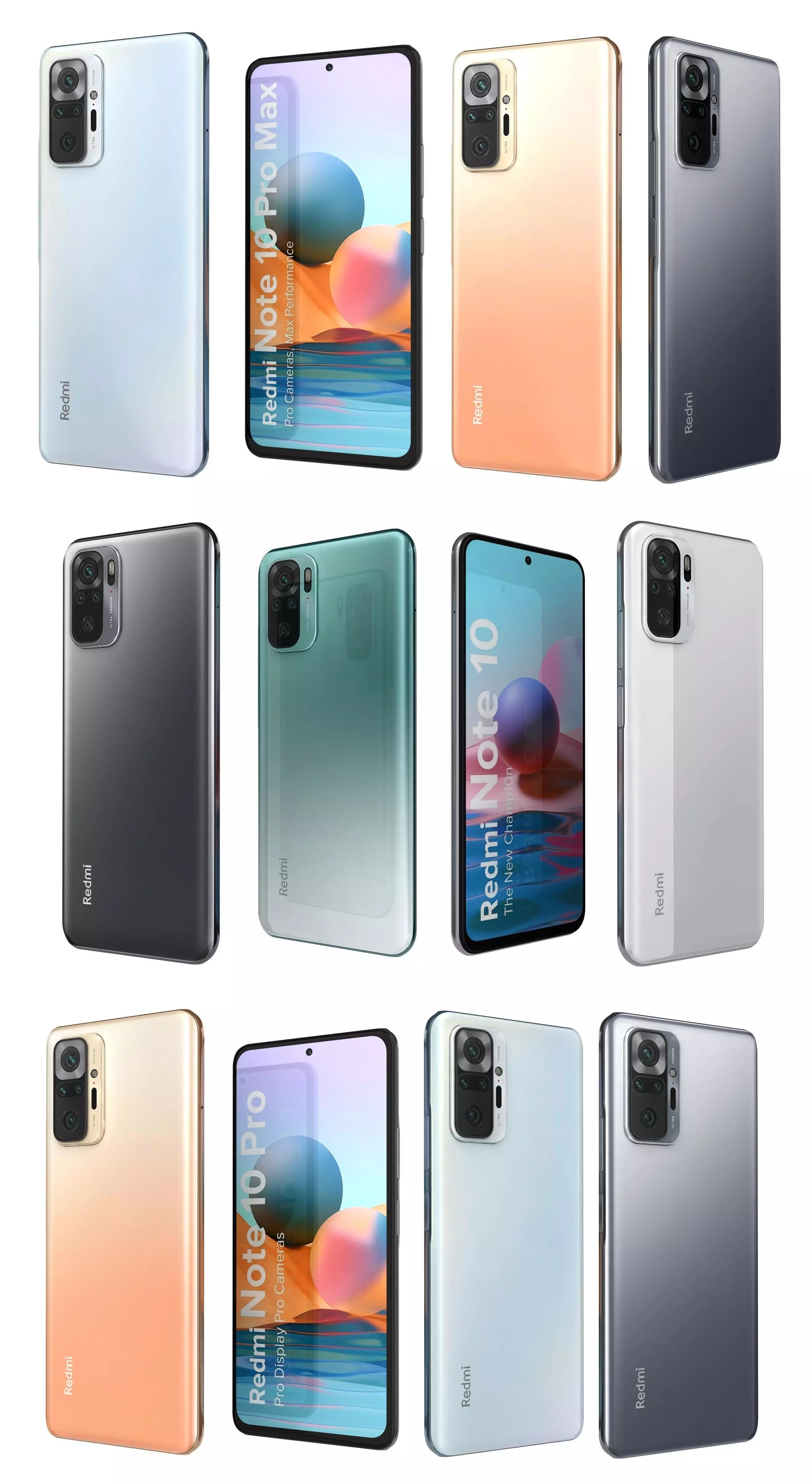 Xiaomi Redmi Note 10 Collection 3D model_0
