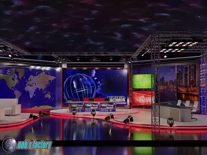 TV Studio 3D Model