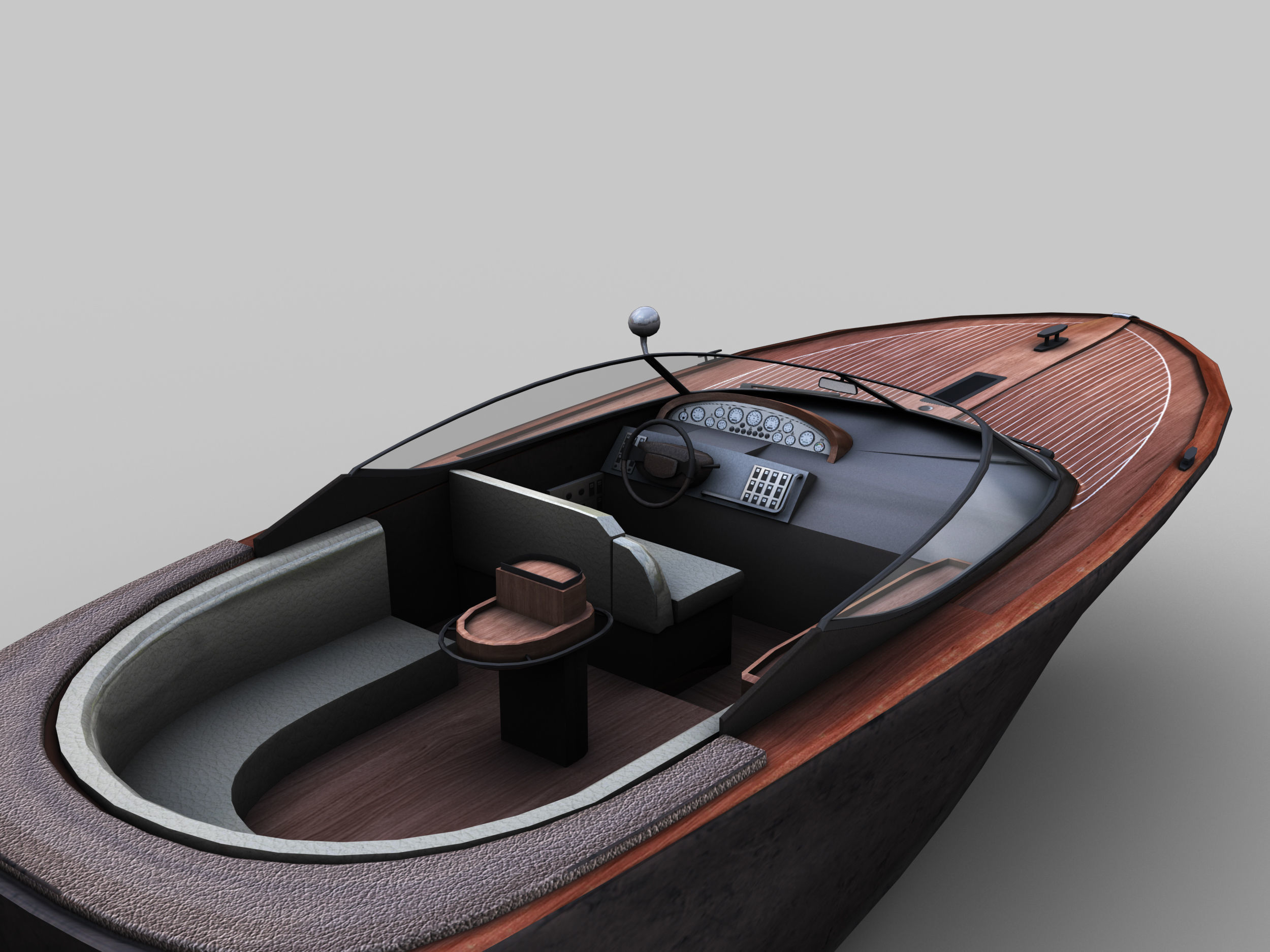 Yacht Luxury Low-poly 3D model_2
