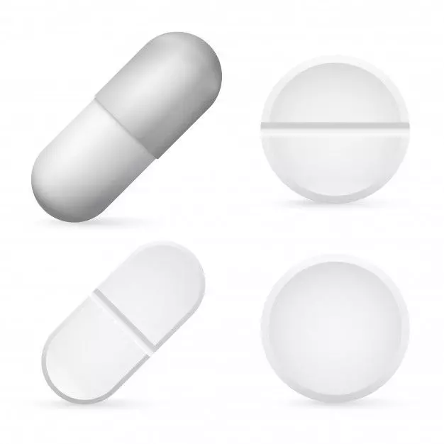 Pill 3D set of medicine capsules Free 3D model