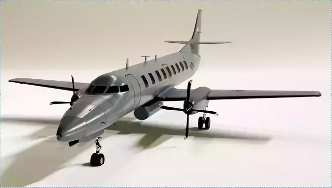 USAF Fairchild RC-26B - Condor - THE OBSCURE SPY PLANE - Low-poly 3D model