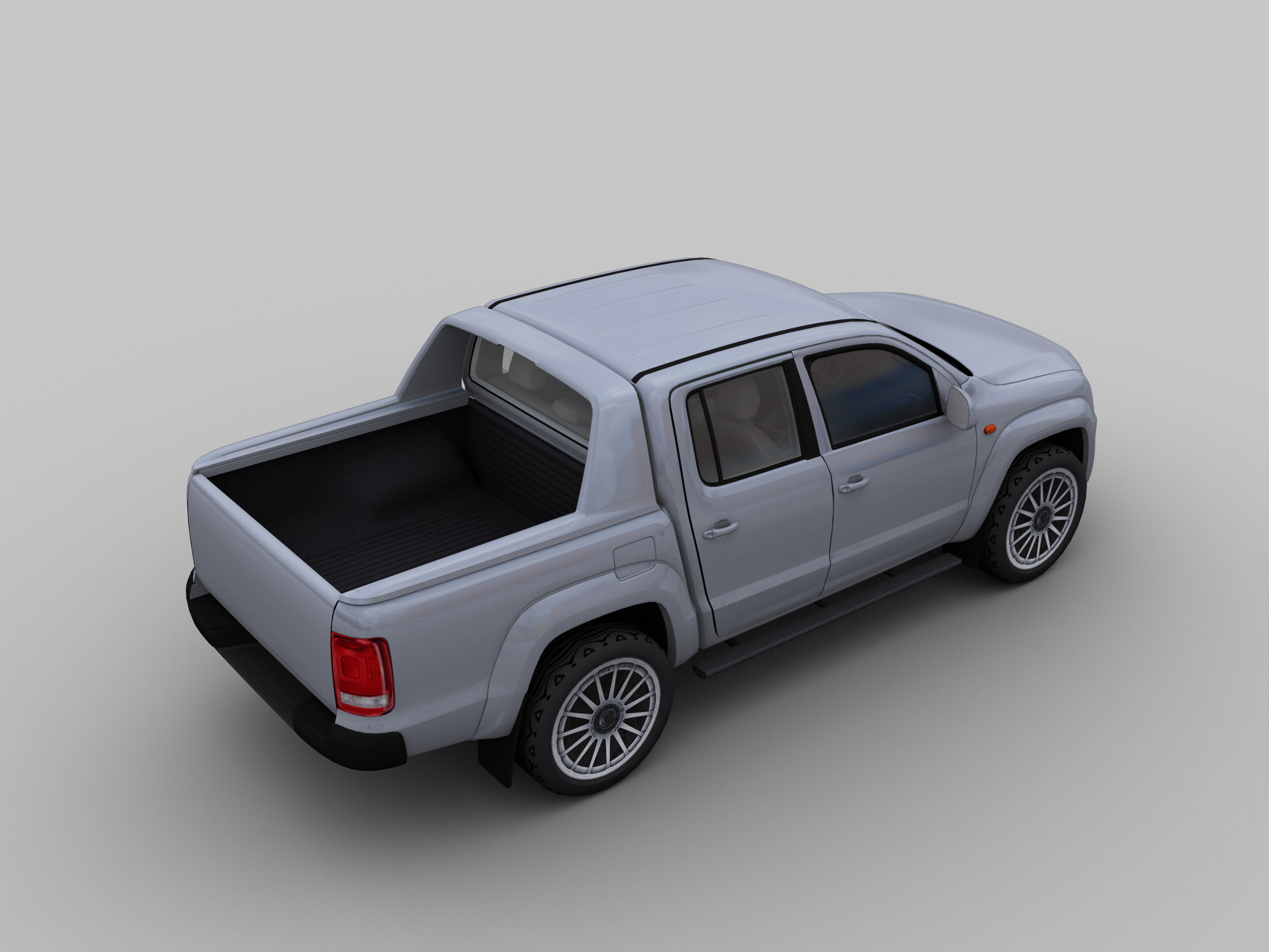 Volkswagen Amarok Low-poly 3D model_3