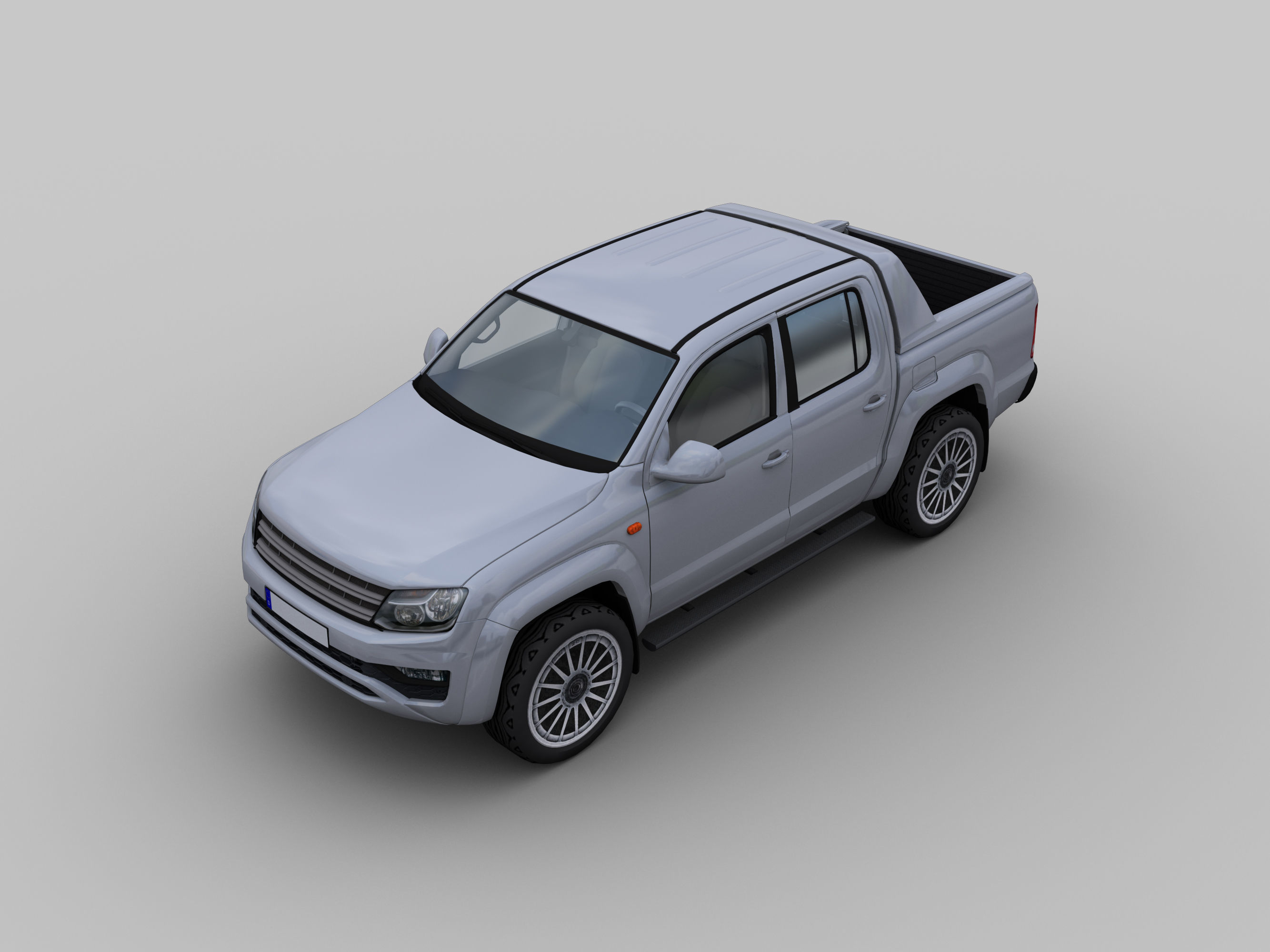 Volkswagen Amarok Low-poly 3D model_2