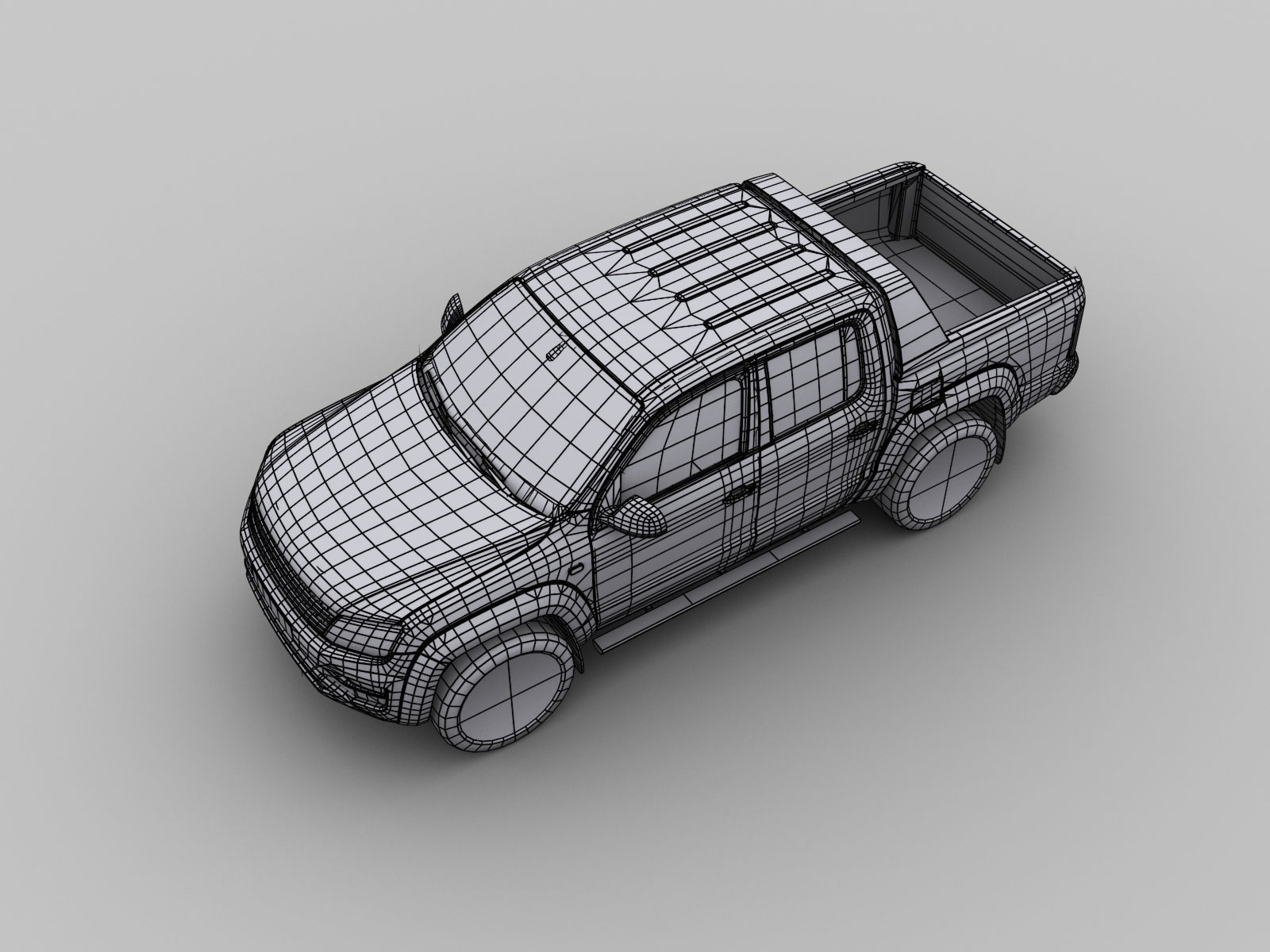 Volkswagen Amarok Low-poly 3D model_6