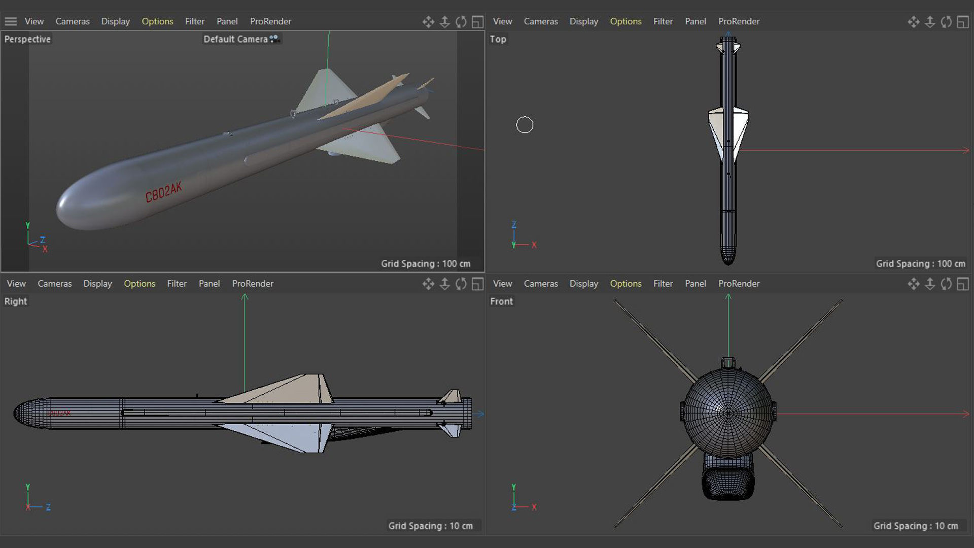 CM-802AKG - C-802AK Air Launched Cruise Missiles 3D model_14