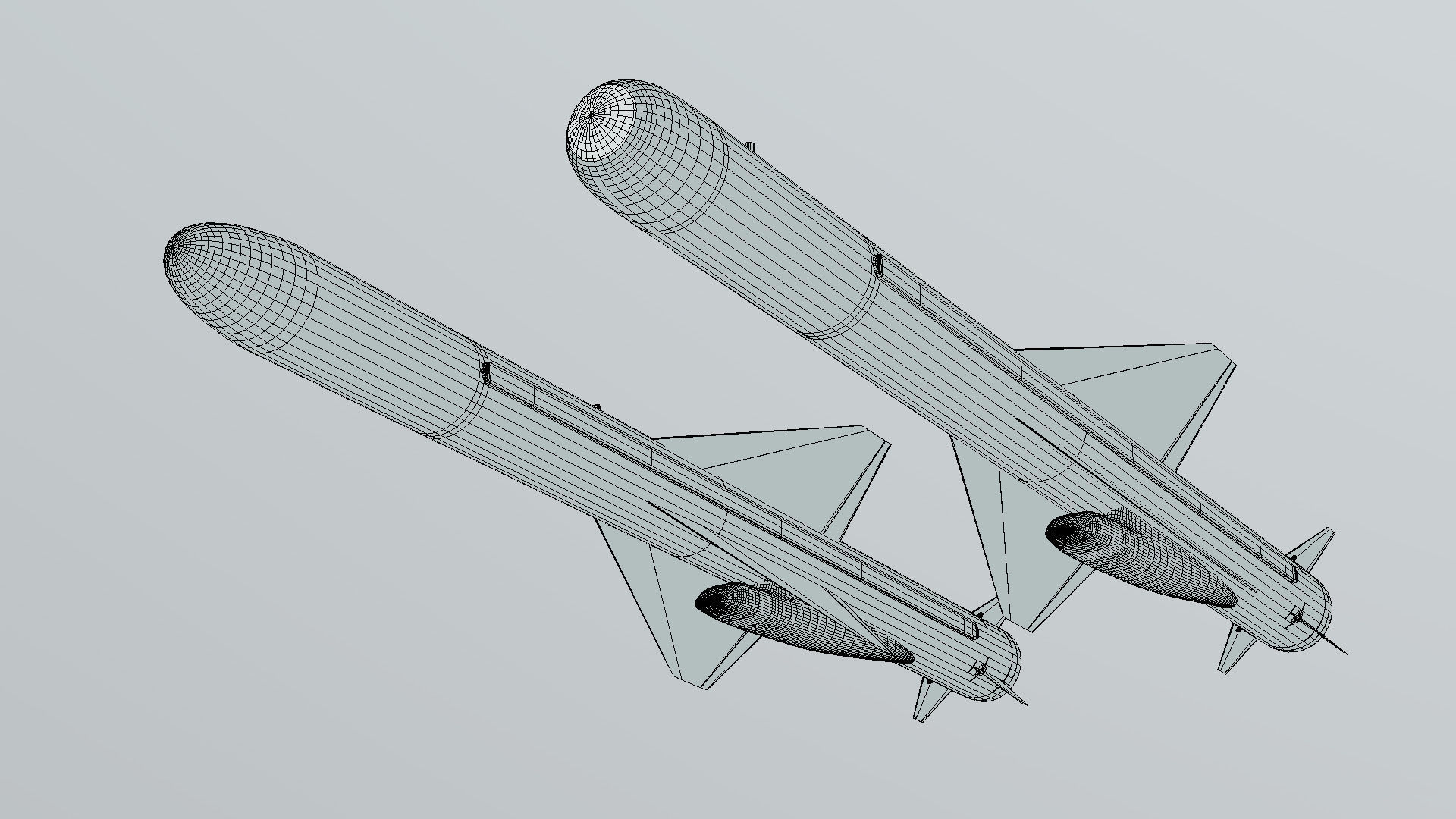 CM-802AKG - C-802AK Air Launched Cruise Missiles 3D model_20