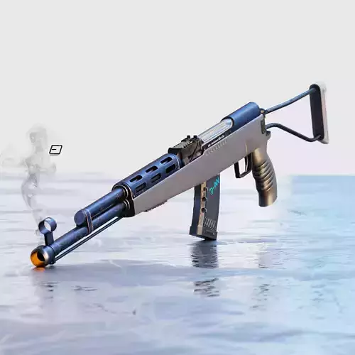 SKS Marksman Rifle Echo PBR Low-poly 3D model